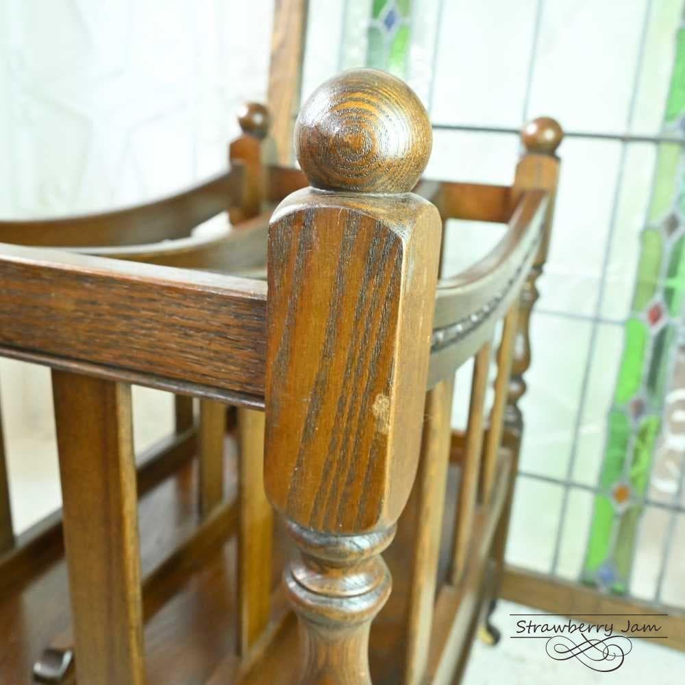 L3705-203 英国アンティーク オールドチャーム マガジンラック 本棚