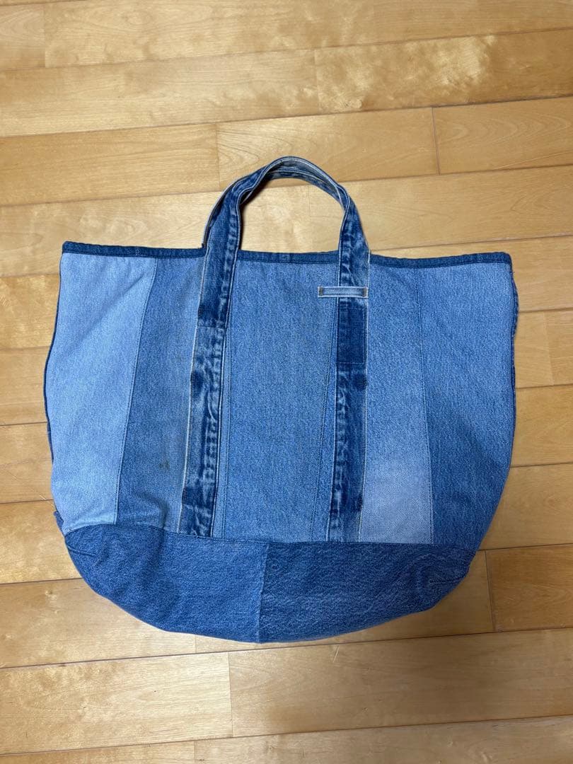 HEXICO デニムパッチワークトートバッグ