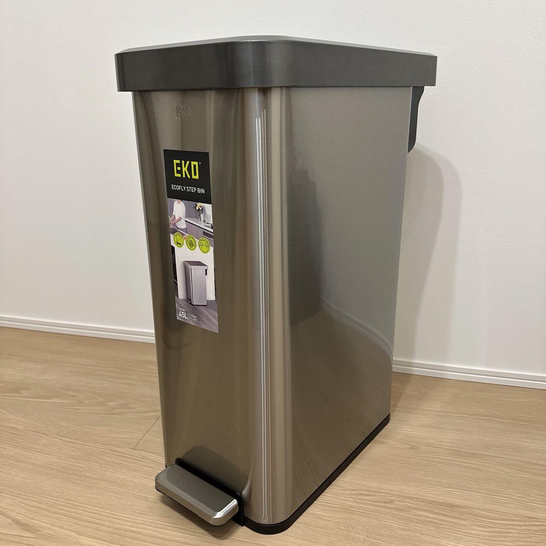 EKO ゴミ箱　ペダル式　両開き　45L EK9282 ふた付き　大容量