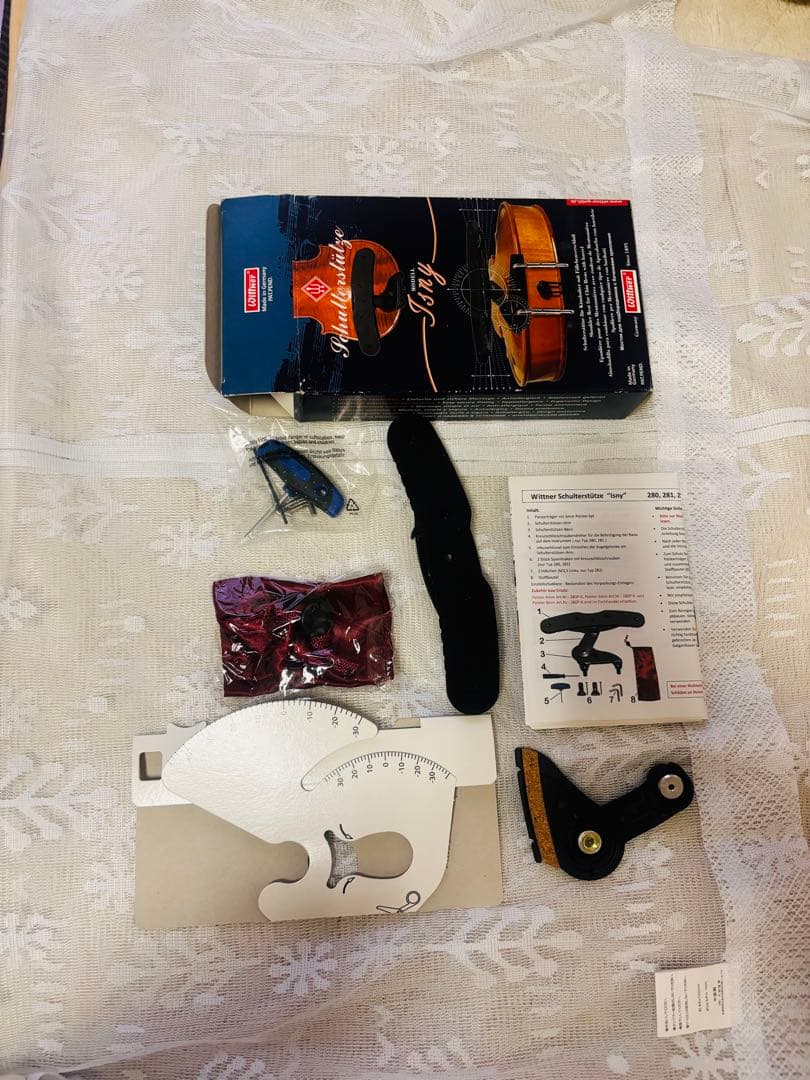 ヴァイオリン 肩当て WITTNER Isny Vn 可動式 調整自由 未使用