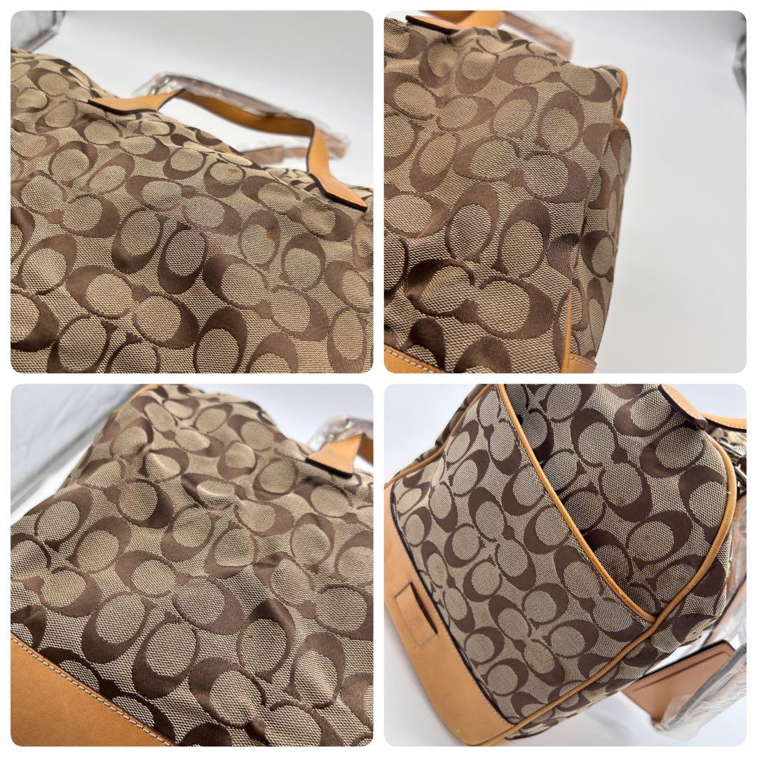 A500 COACHボストンバッグ 2way ショルダー付き 南京錠 4523