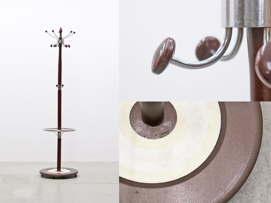 ヴィンテージ コートスタンド 傘立て フック ミッドセンチュリー モダン