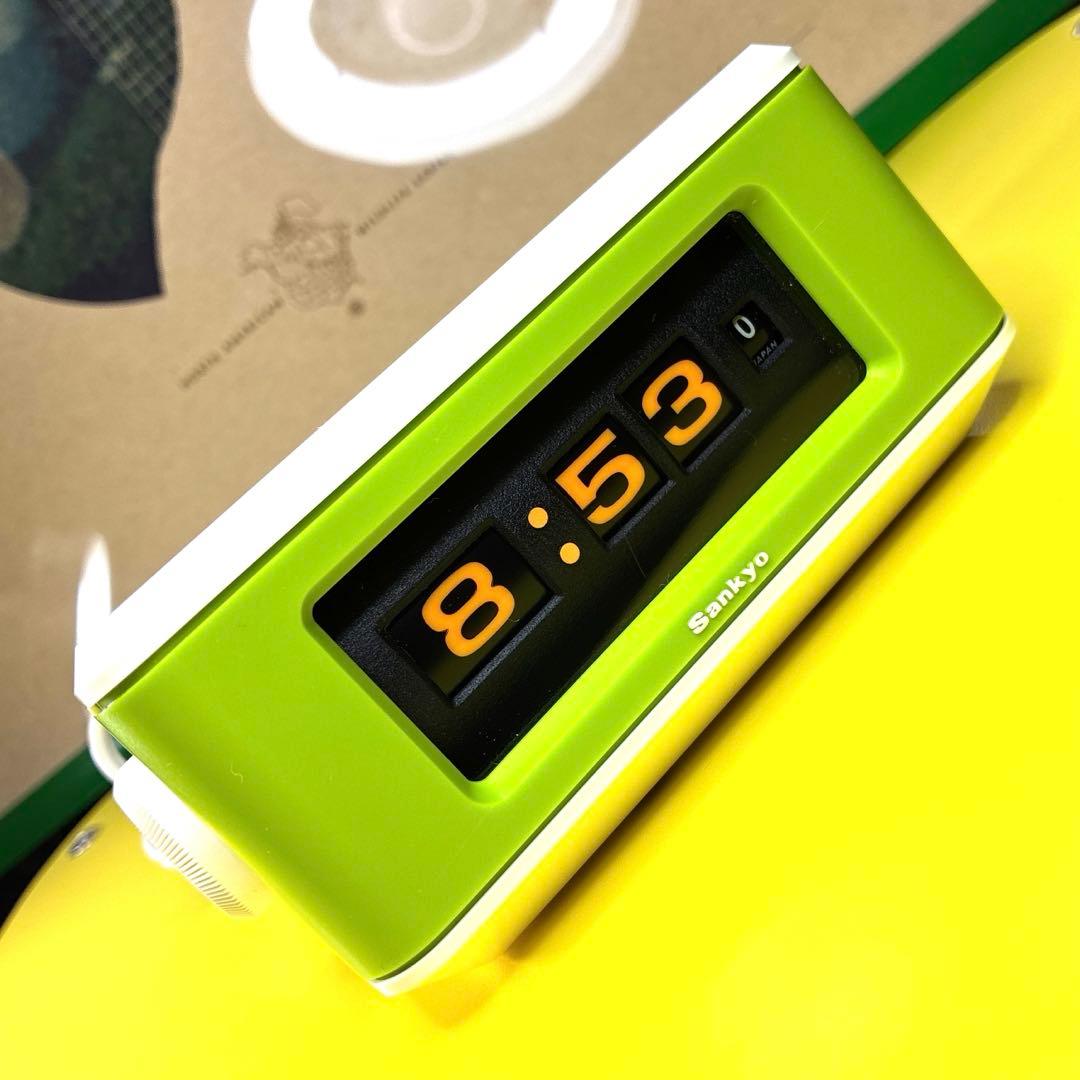 【未使用保管品】SANKYO パタパタ(クルクル)時計