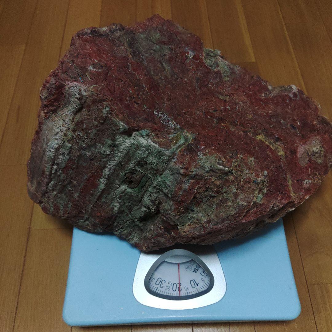 天然石　赤石　佐渡の赤石　赤玉石 パワーストーン　18.5kg　遺品整理yori