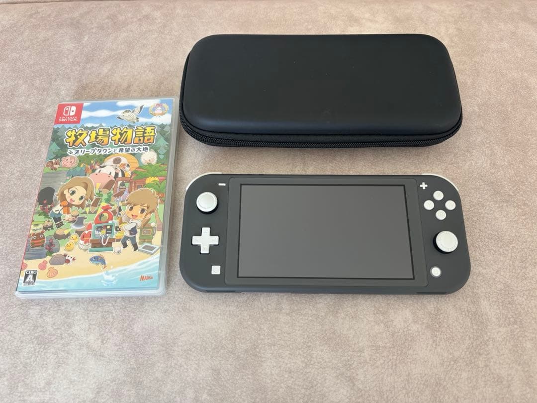 NintendoSwitchLiteグレー 牧場物語オリーブタウンと希望の大地