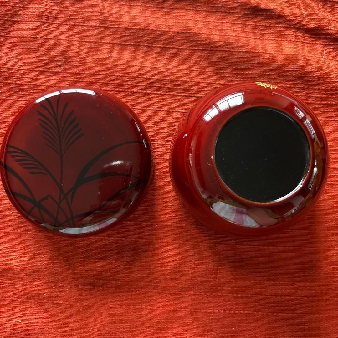 二六平棗 すすきにうずら