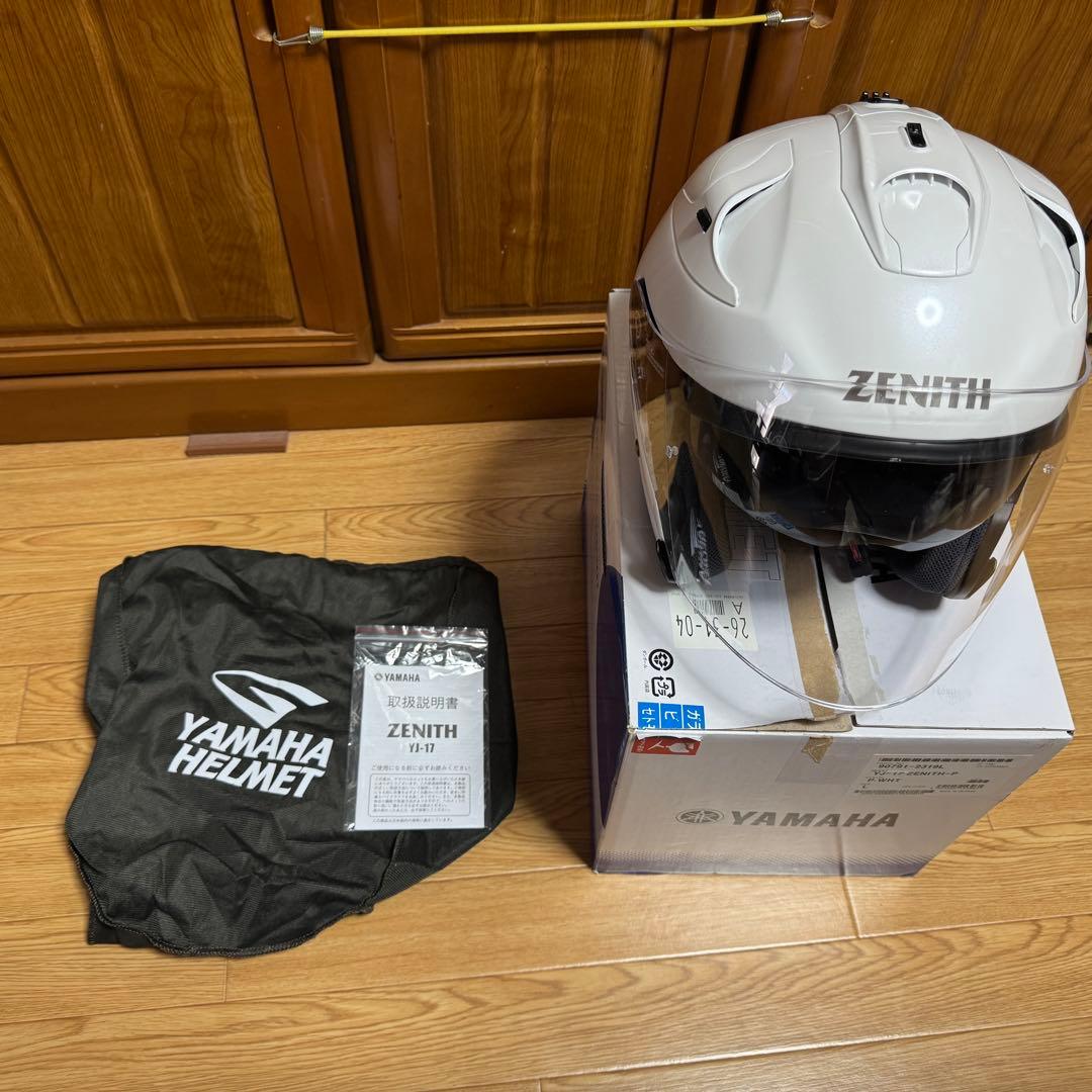 YAMAHA ZENITH ジェットヘルメット YJ-17 ホワイト Lサイズ