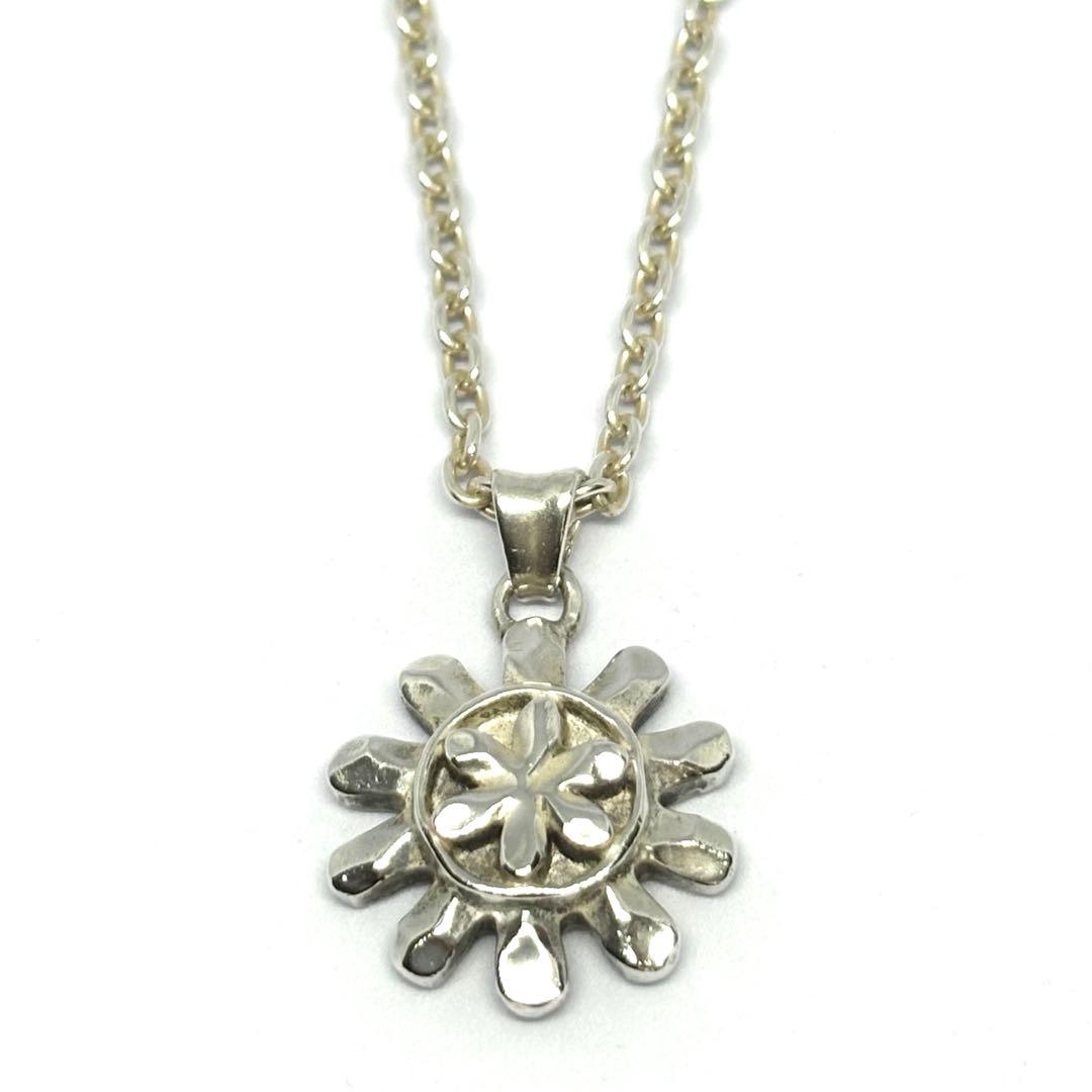 【GARNI】太陽 花 ペンダント 47cm SILVER ネックレス ガルニ