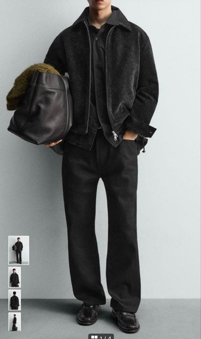 ZARA コーデュロイ パフジャケット