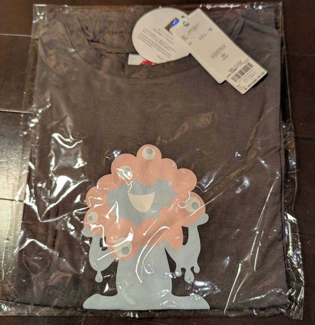 【新品】ジェラピケ ミャクミャクワンポイントTシャツ(チャコールグレー)