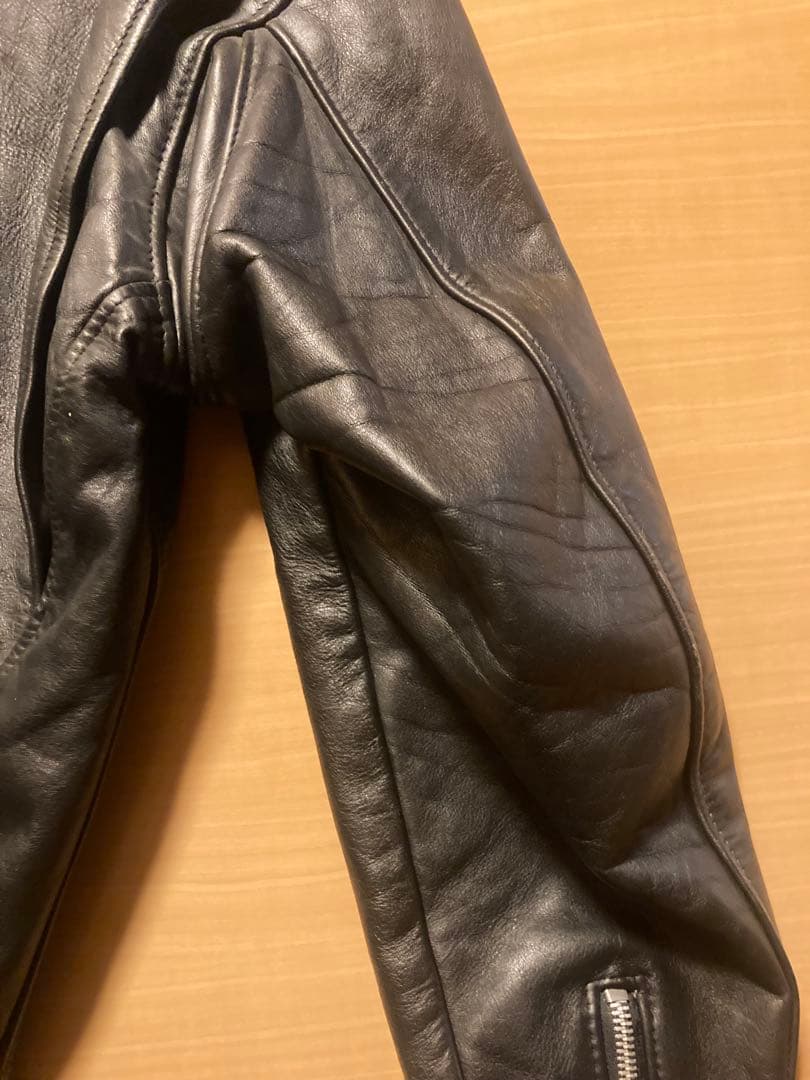 k*4様 Schott ライダースジャケット 黒 38 シングル 641 ショッ