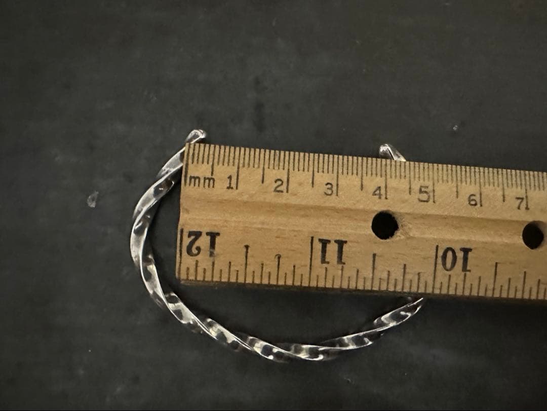 希少　ヴィンテージ　シルバー　925 ツイスト　アンティーク　バングル　アメリカ