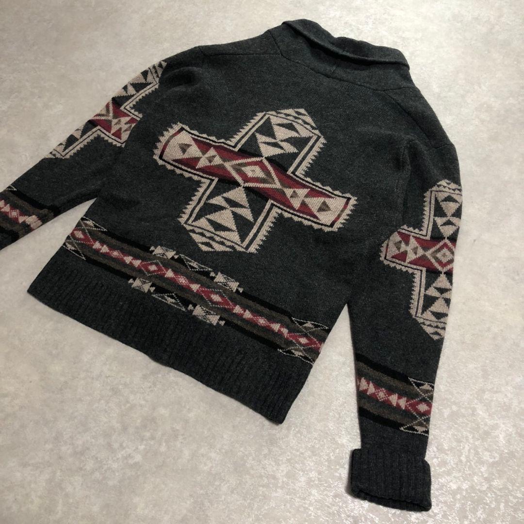 極美品 ペンドルトン ウェスタリー L カーディガン ビッグリボウスキラムウール