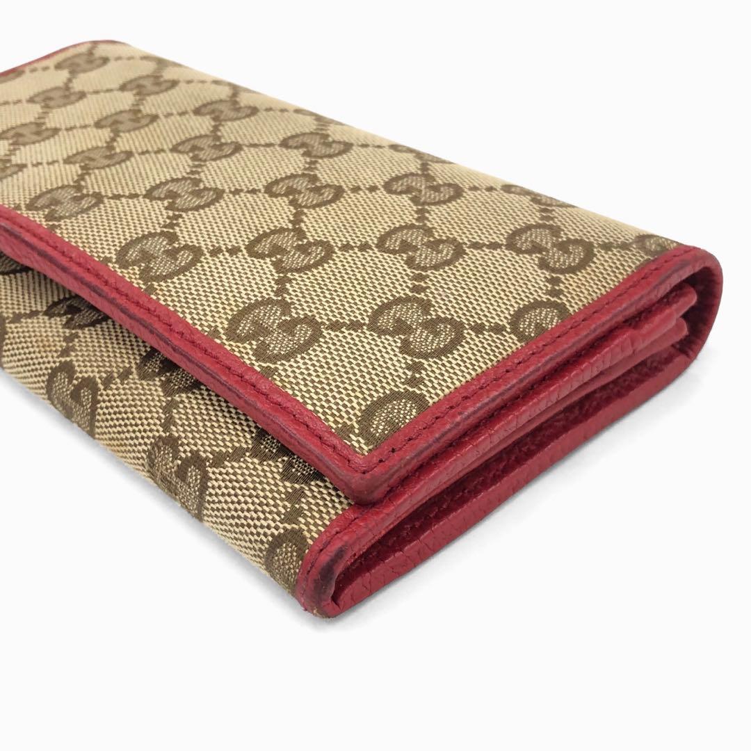 美品 GUCCI グッチ GGキャンバス 長財布 二つ折り 346058
