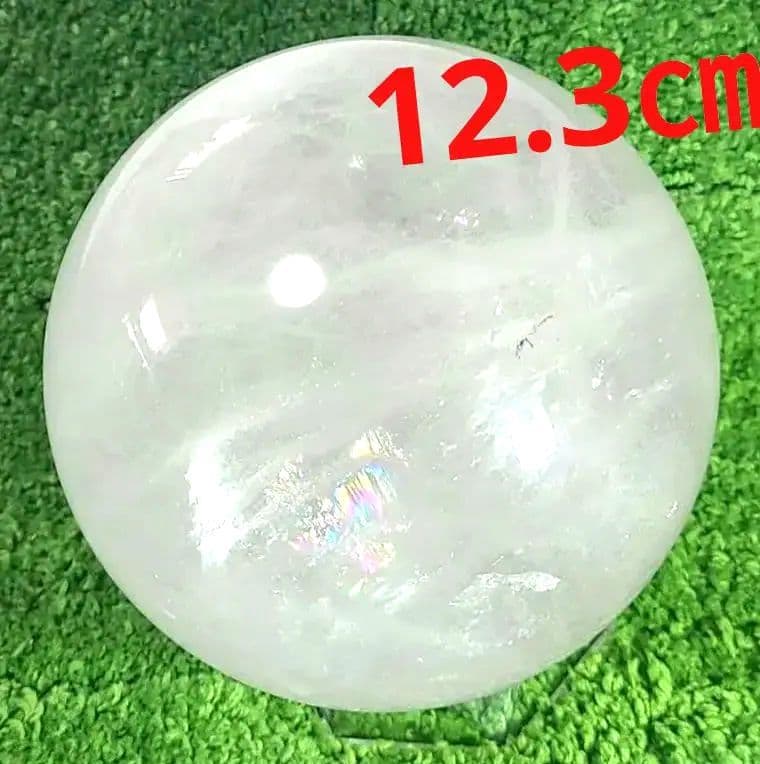 天然石 レインボー水晶丸玉 特大サイズ ¥15800～