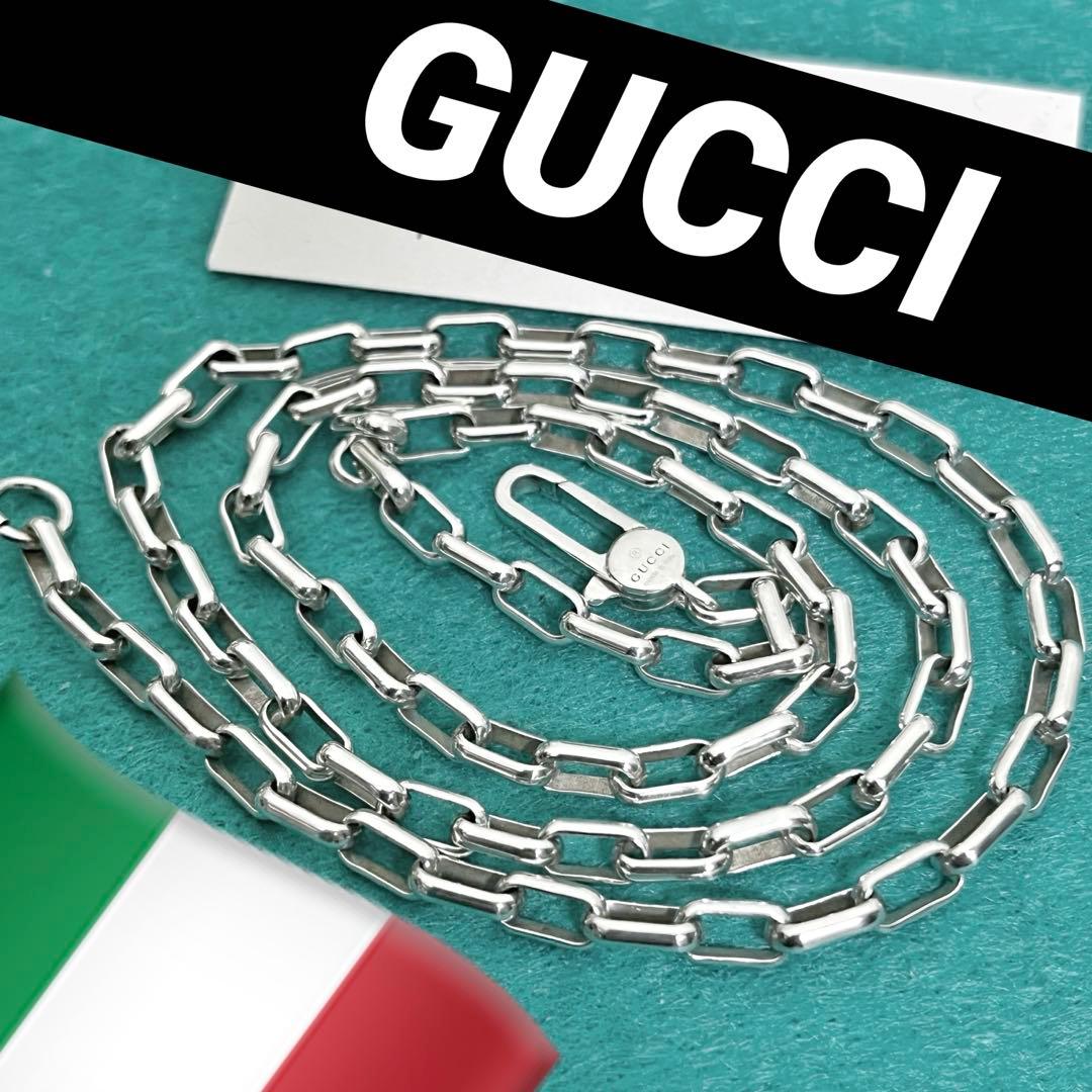 美品‼️GUCCI 3.8ミリ　シルバー925 チェーンネックレス