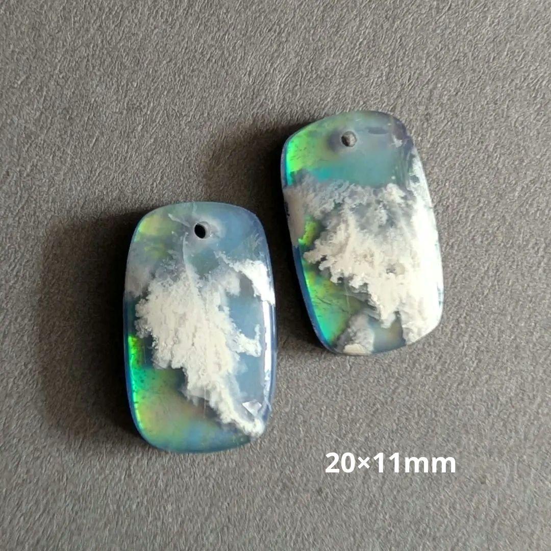 ツナギ様 1点物✧︎レッドプルームアゲート ピアス