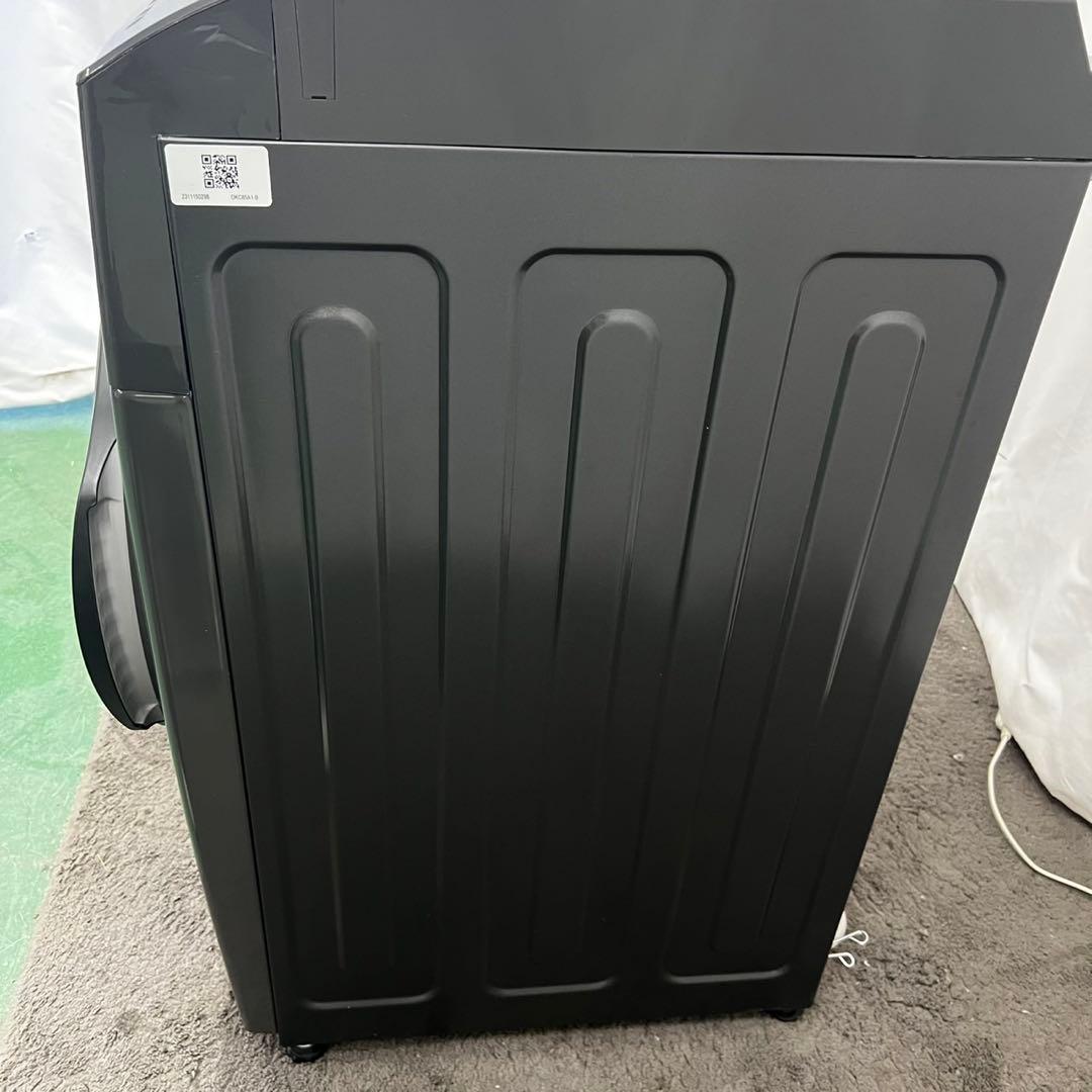 4⭕️ドラム式洗濯機　23年　乾燥　8キロ　黒　綺麗　安い　アイリス　設置無料