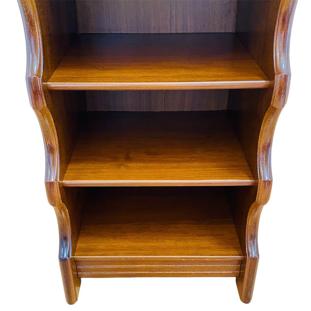 カリモク karimoku 木製 5段 スリッパラック 棚 インテリア レトロ