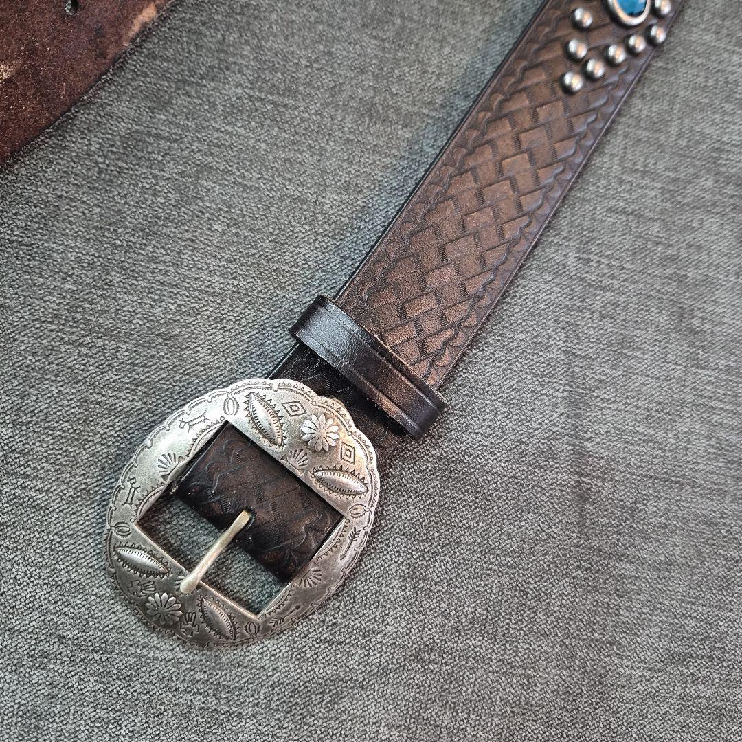 DOUBLE RL ベルト スタッズ 2006年製 ネイティブ