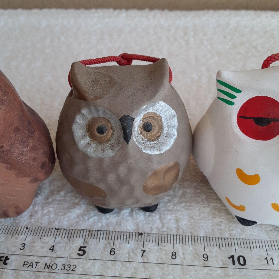鈴　開運招福　邪気祓い　魔除け　フクロウ　ミミズク　置物　飾り　神様に呼びかける