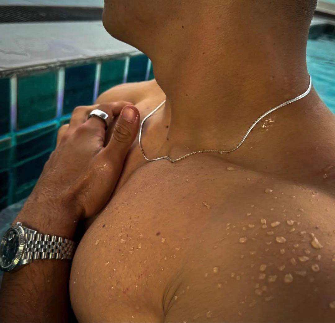 【新品未開封】ディファレントネックレス　シルバー　　53cm ジョージ