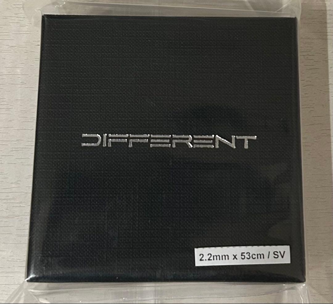 【新品未開封】ディファレントネックレス　シルバー　　53cm ジョージ