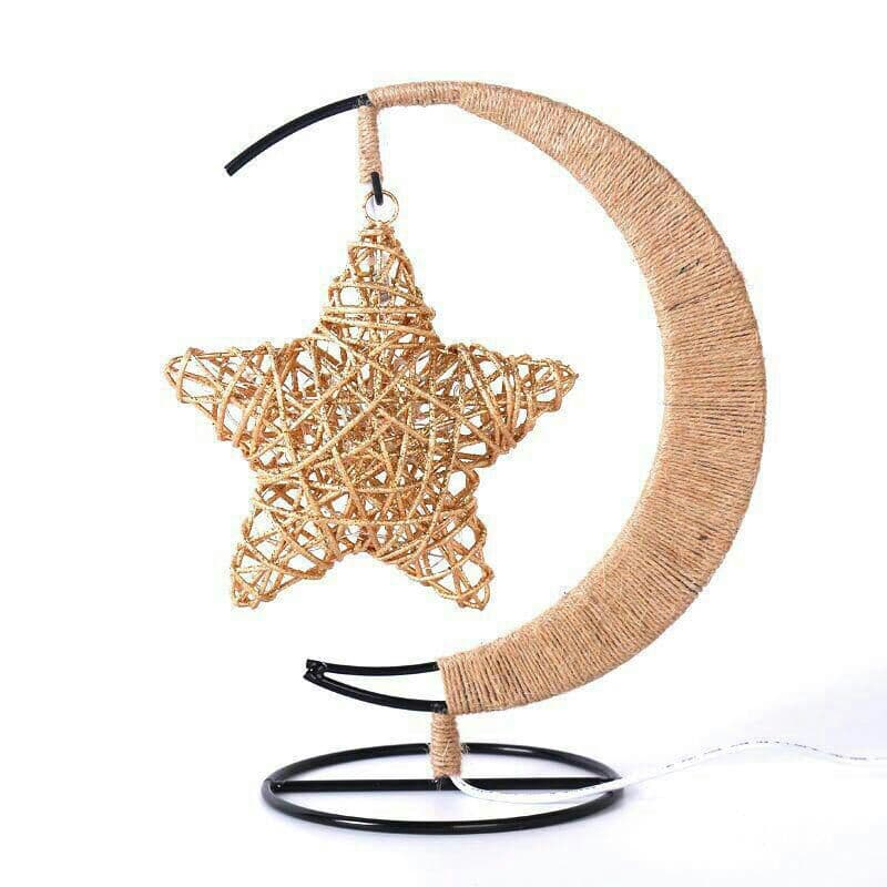 ラタン星のデスクランプ、夜の光、誕生日プレゼント.