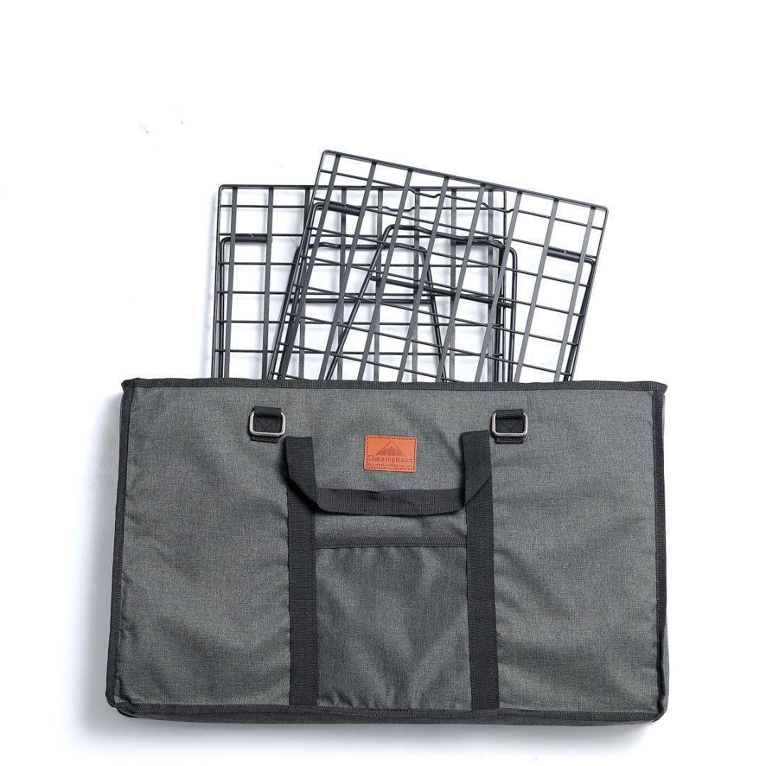 キャンピングムーン フィールドラック キャンプラック ブラック 軽量 薄型 4点