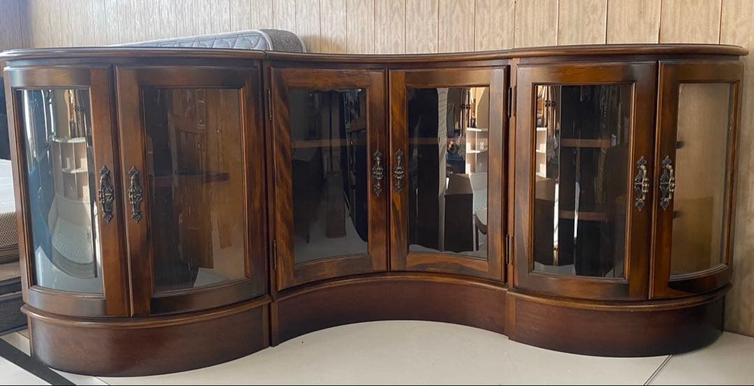 【美品】★レア★カリモク　コロニアルデザイン　ラック　棚　3点セット　コーナー