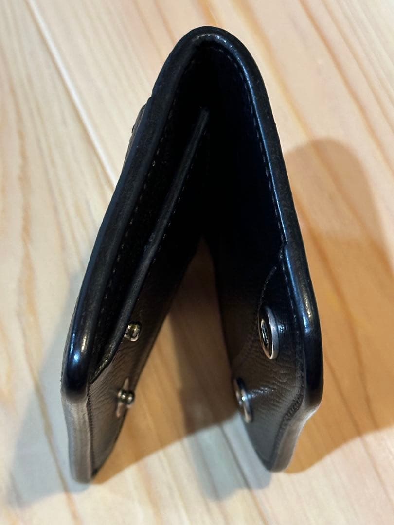 ワイルドスワンズ　黒 レザー 二つ折り財布　最終価格