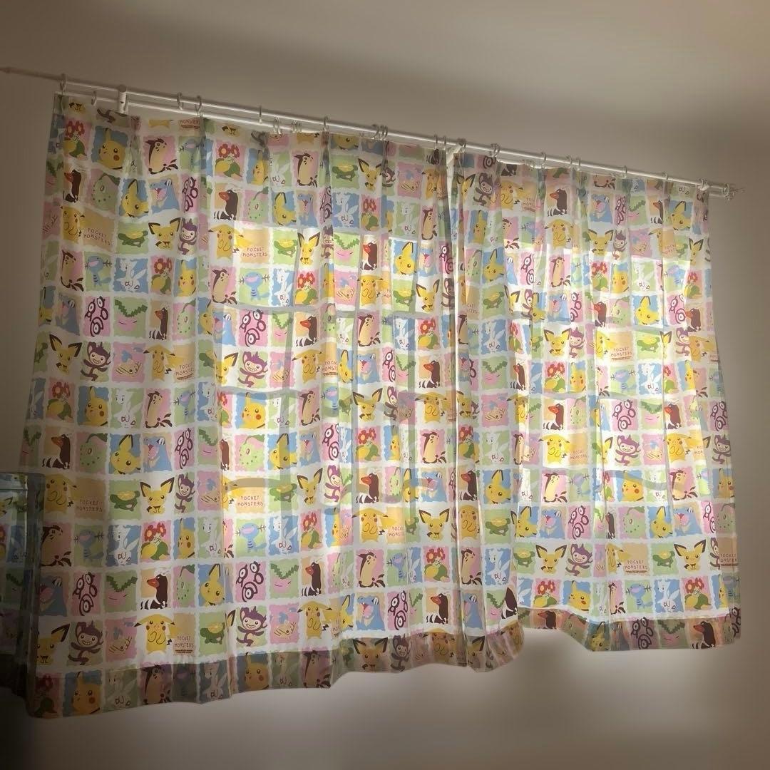 ポケットモンスター カーテン ピカチュウ ピチュー チコリータ