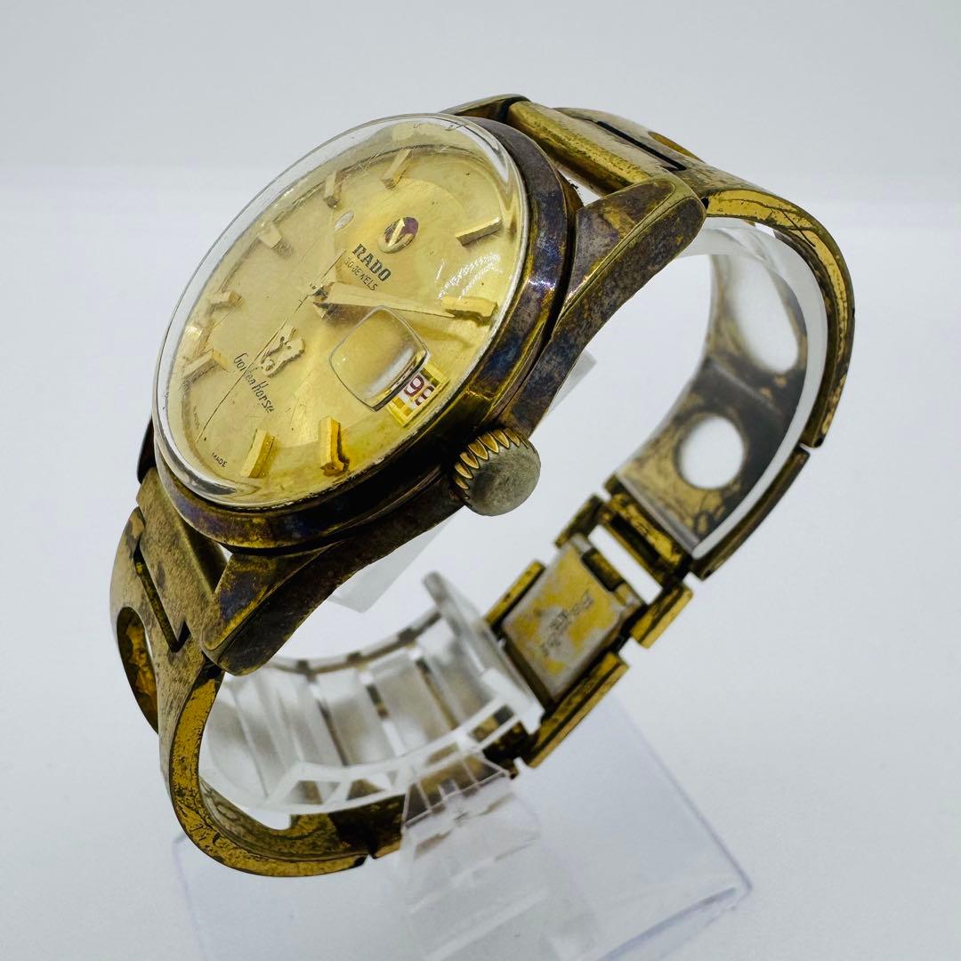 ✨RADO✨ラドー✨デイト✨ゴールド文字盤✨ゴールデンホース✨腕時計✨
