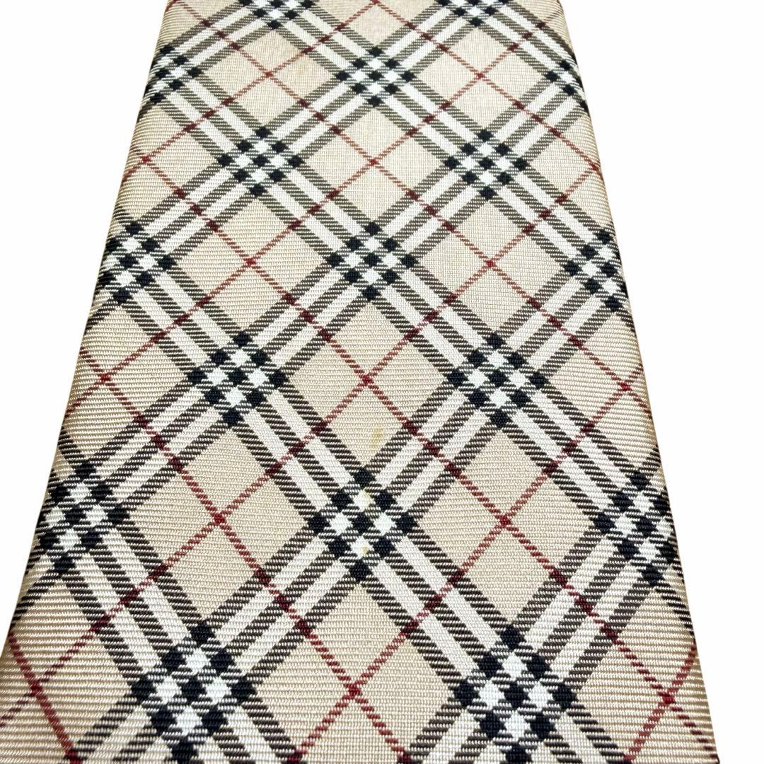 極美品　BURBERRY バーバリーブラックレーベル　ノバチェック柄 ネクタイ