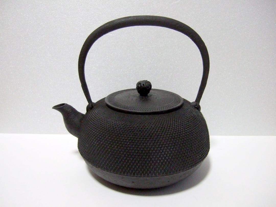 【未使用】南部鉄器 鉄瓶 あられ