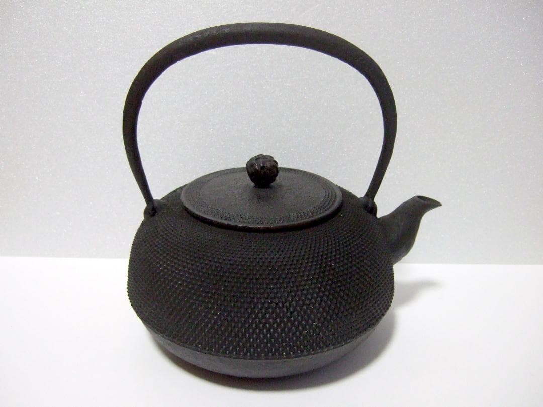 【未使用】南部鉄器 鉄瓶 あられ