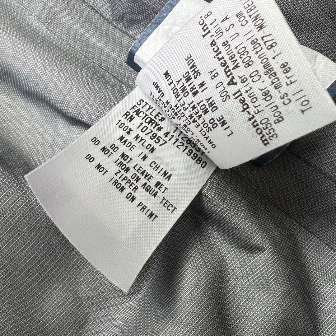 美品　モンベル　ストームクルーザー　ゴアテックス　ブルーグリーン　登山　メンズ