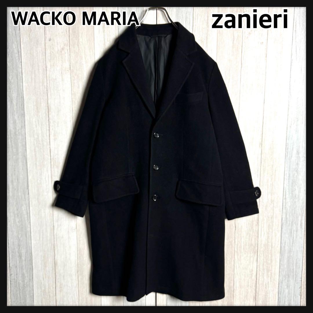3576【希少・イタリア製生地使用】ワコマリア メルトンウール バルカラーコート