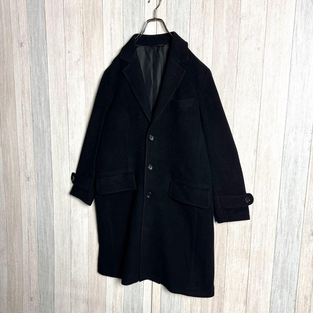 3576【希少・イタリア製生地使用】ワコマリア メルトンウール バルカラーコート