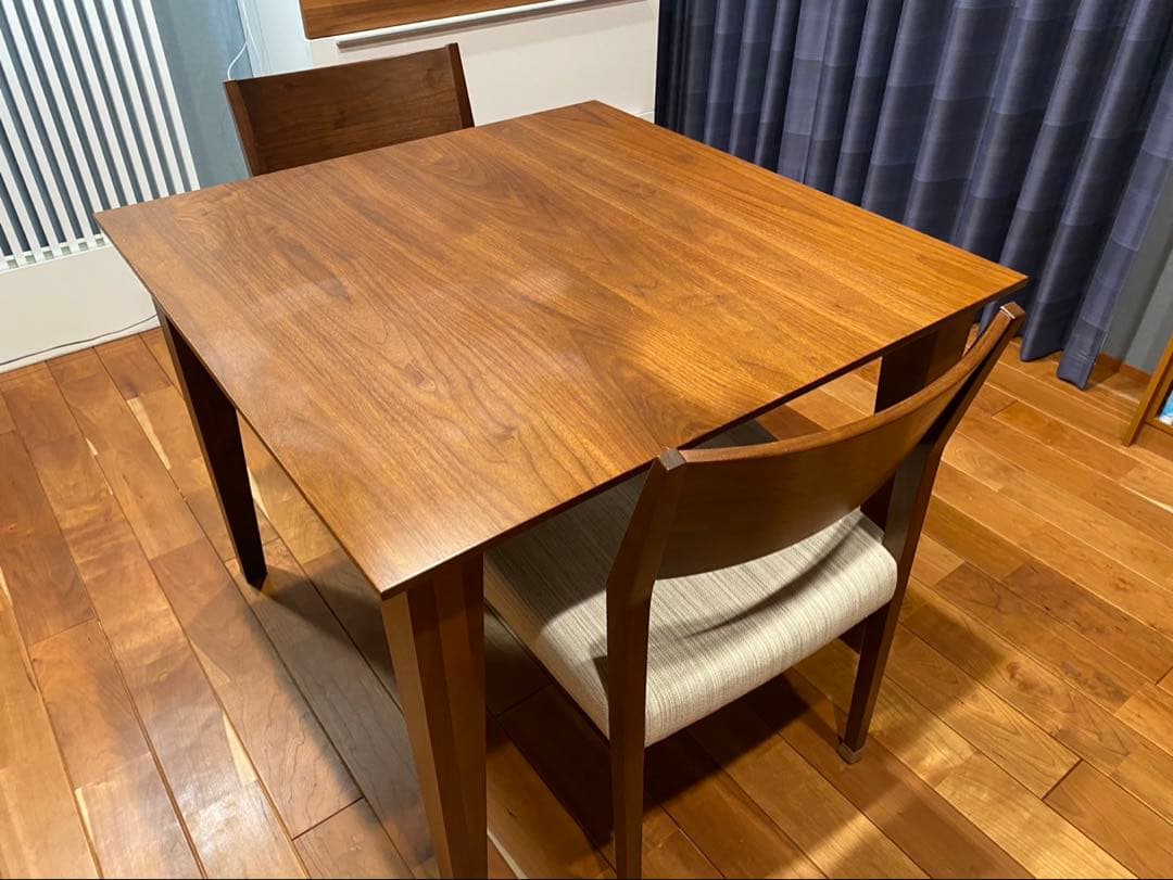 柏木工 ダイニングテーブル 90cm ウォールナット 飛騨家具 北欧 たのメル便