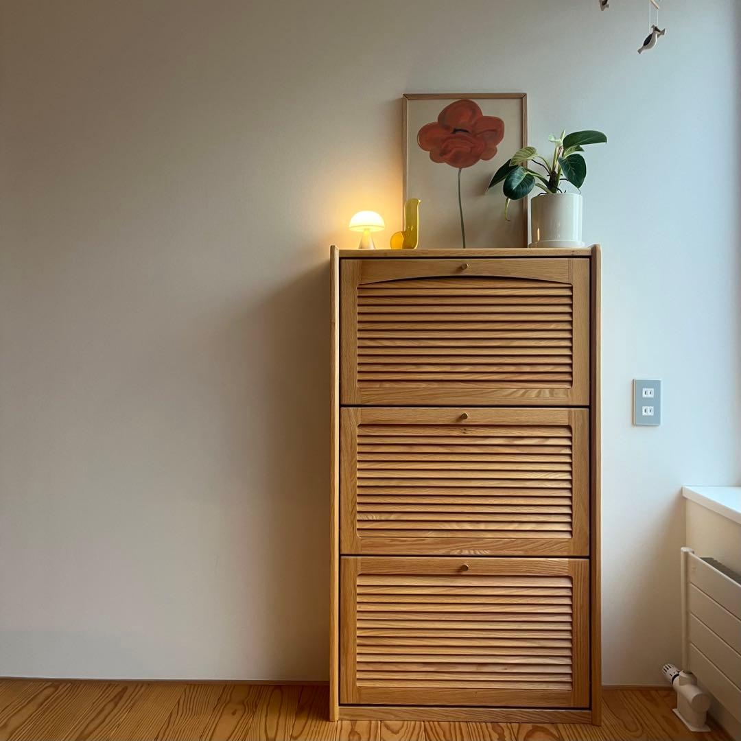 YESWOOD 源氏木語 シューズラック オーク材