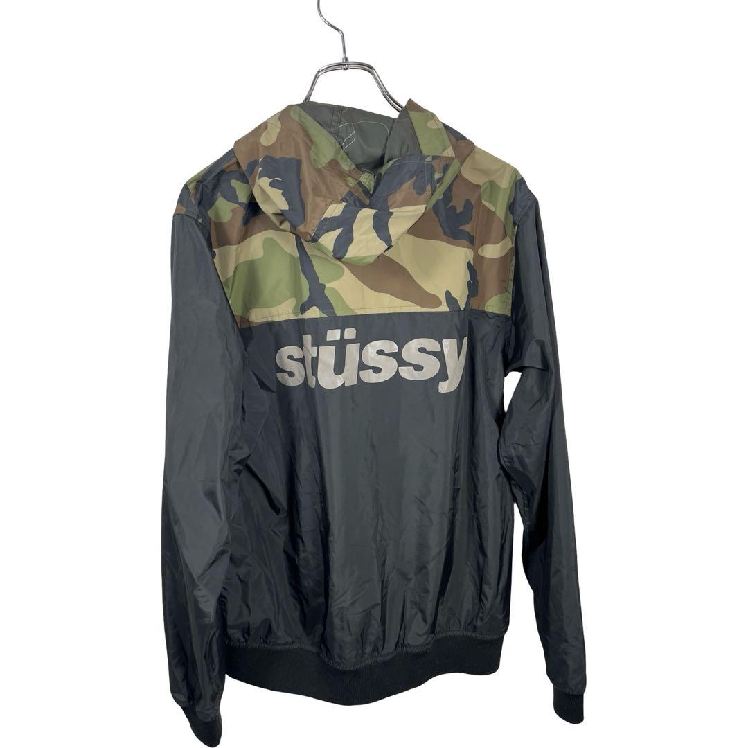 stussy ステューシー　メンズ　迷彩柄　ジップアップ　パーカー　ジャケット