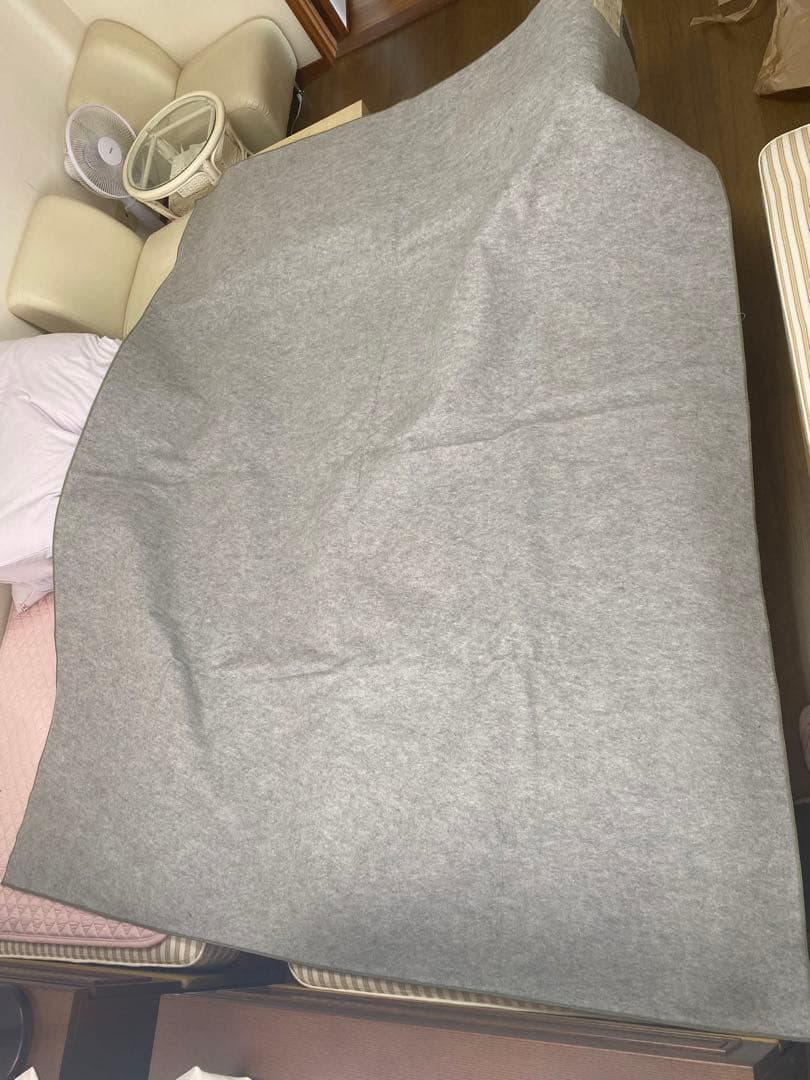 希少 ヴィンテージ♦️高級 ゼラビ ラグ♦️ビスコース100%♦️絹♦️グリーン♦️送料込