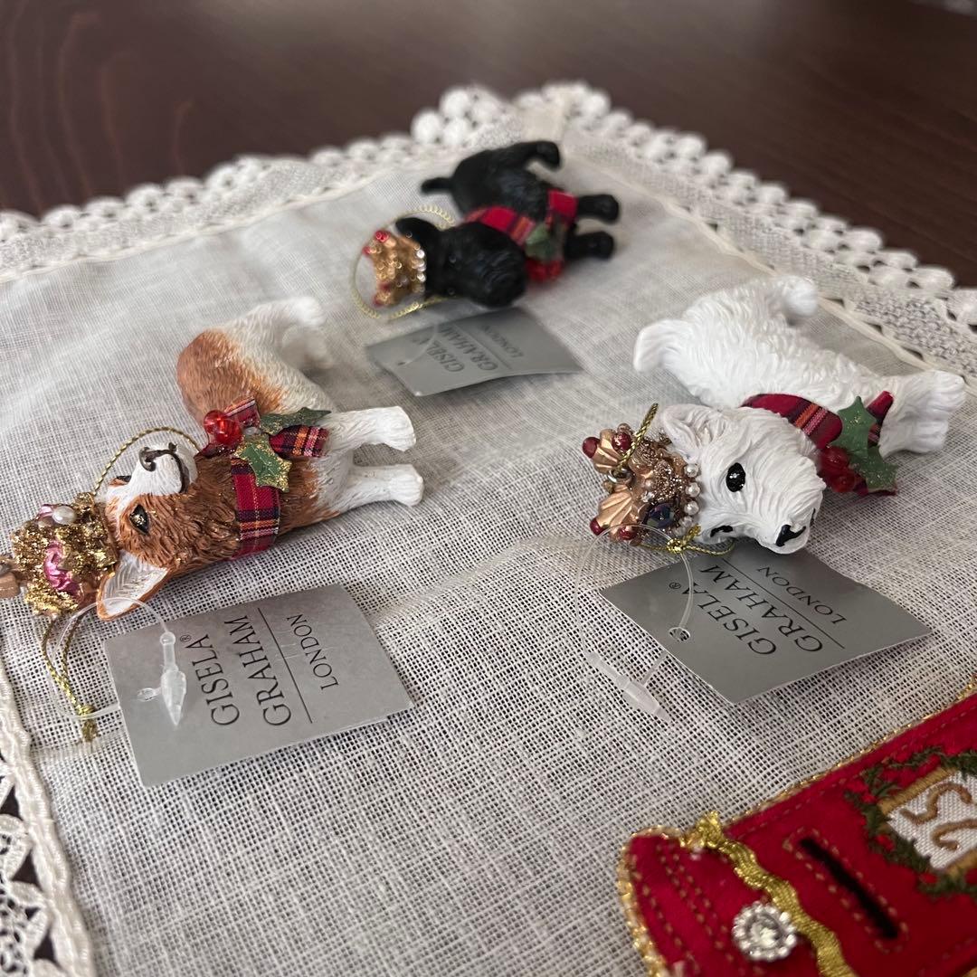 ジセラグラハム　クリスマスオーナメント　4点セット