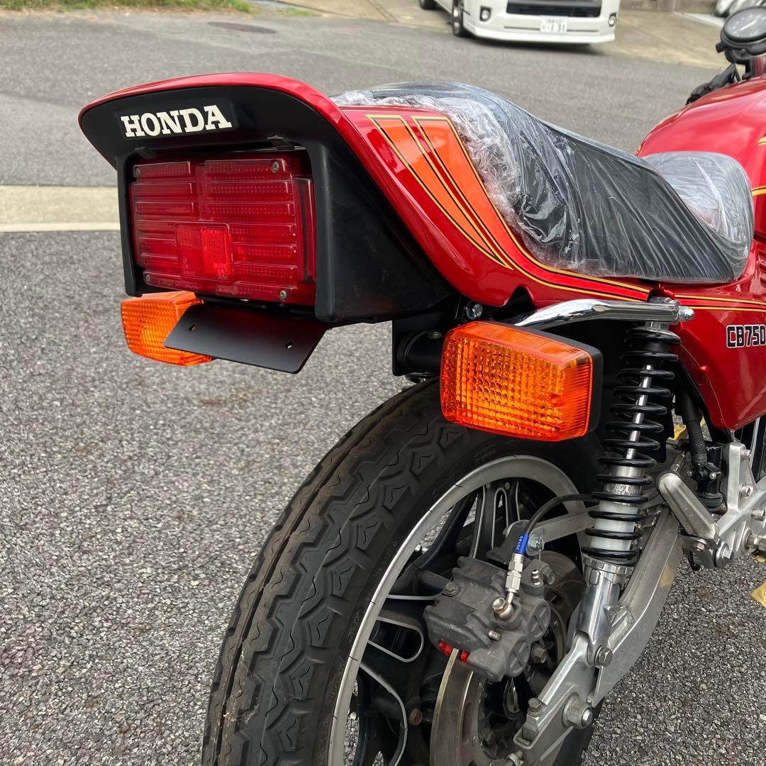 CB750F アルミフェンダーレスキット ブラック ショートウインカーステー付き