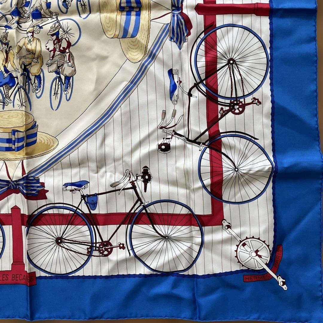 美品✨エルメス　カレ　自転車柄
