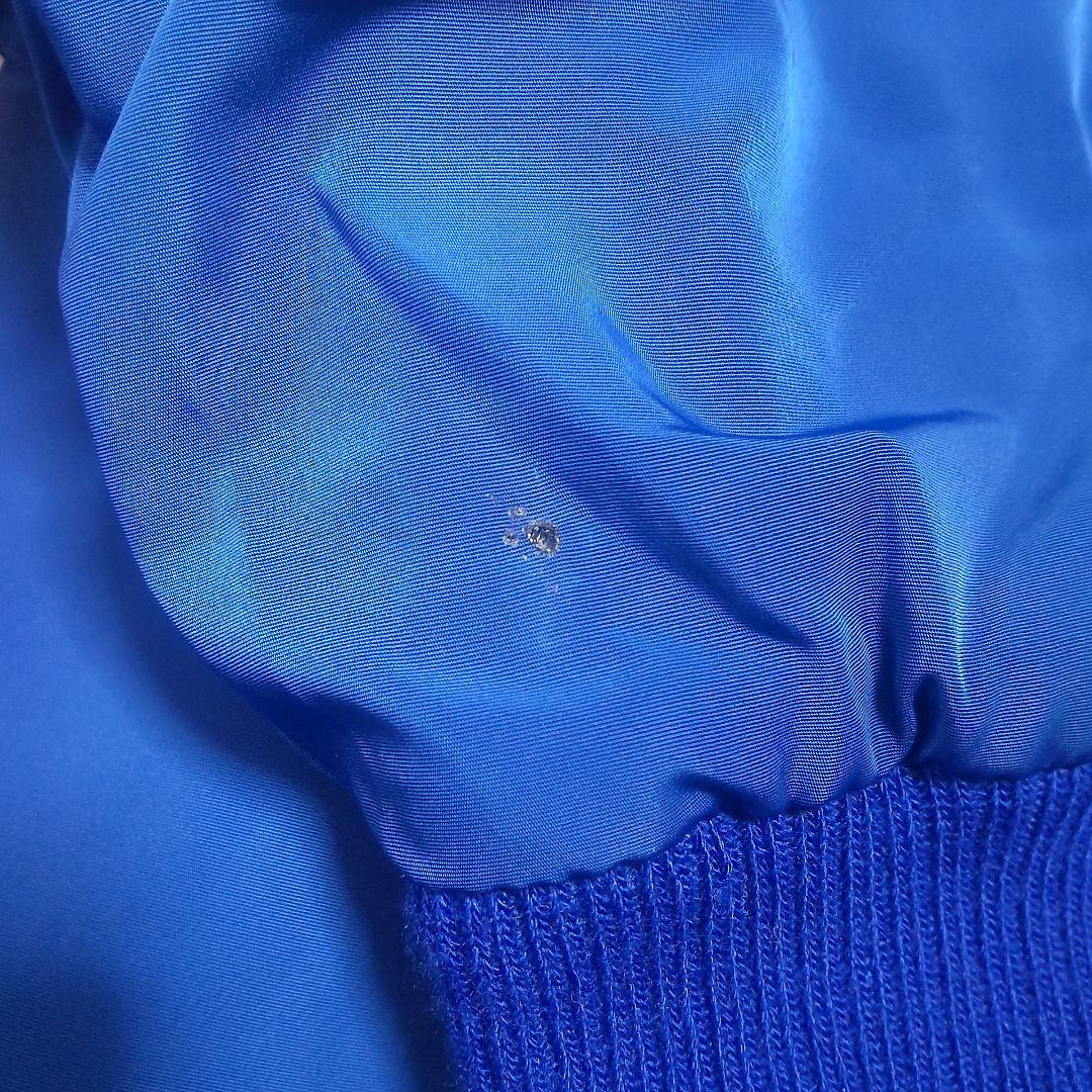 MLB メッツの刺繍ビッグロゴが映えるリバーシブル仕様の合皮スタジャン古着 XL