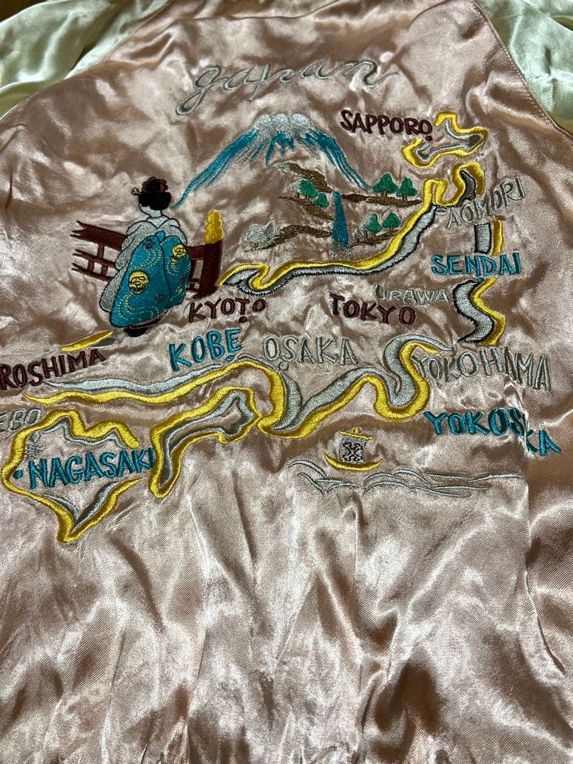 ⭐*︎様 ビンテージ スカジャン 50s 60s70s80s JAPAN マップ