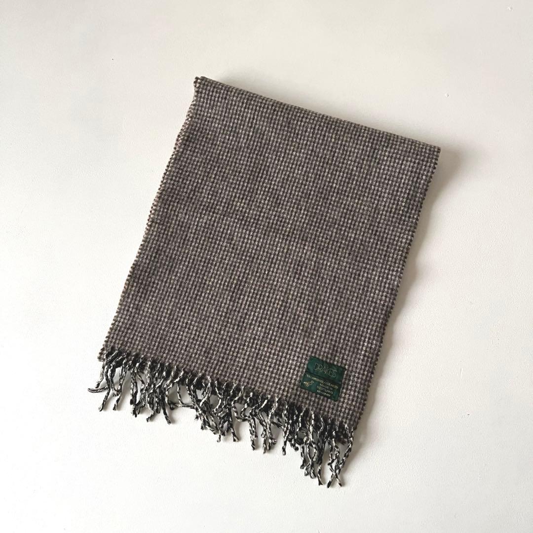 【Sale】Drake’sアンゴラウール マフラーDrakesドレイクス