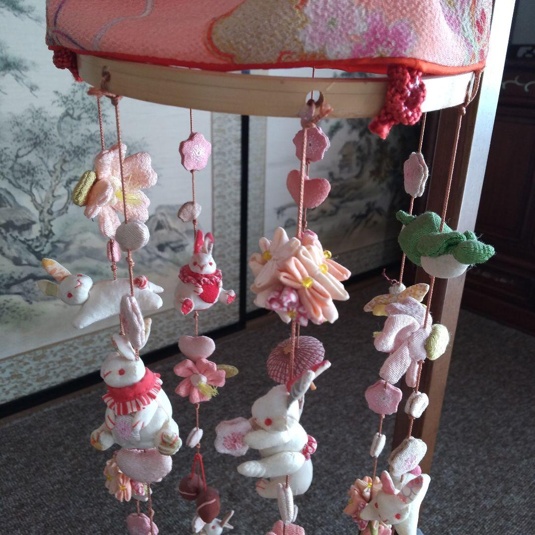 ひな祭り飾り うさぎデザイン ちりめん細工